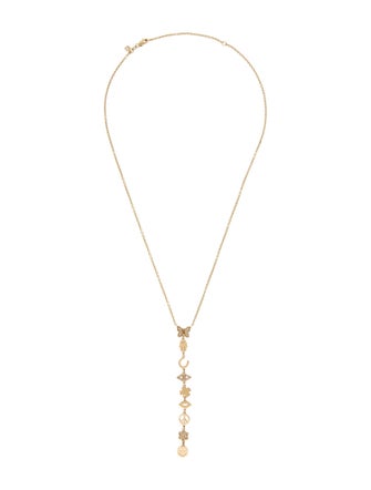 Sydney Evan 14K Diamond Icon Lariat Necklace