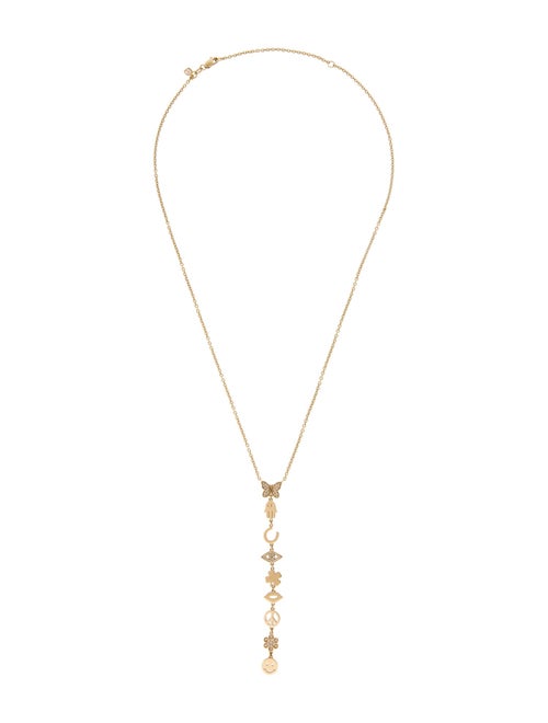 Sydney Evan 14K Diamond Icon Lariat Necklace