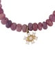 Sydney Evan 14K Pink Sapphire & Diamond Eye Charm Bead Bracelet