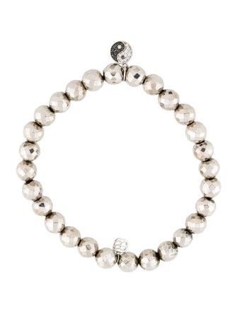 Sydney Evan 14K Pyrite & Diamond Yin Yang Charm Bracelet
