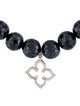 Sydney Evan 14K Diamond & Coated Spinel Clover Charm Bead Bracelet