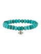Sydney Evan 14K Turquoise & Diamond Evil Eye Bead Bracelet
