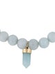 Sydney Evan 14K Dyed Quartzite & Diamond Bead Stretch Bracelet