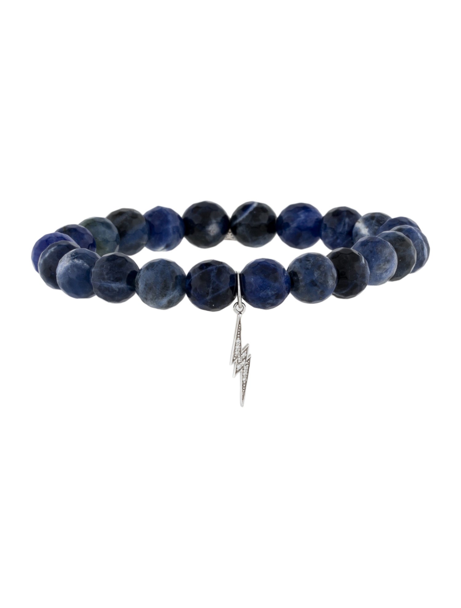Sydney Evan 14K Sodalite & Diamond Bead Bracelet