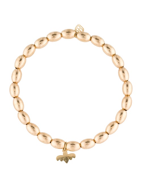 Sydney Evan 14K Bee Charm Beaded Bracelet