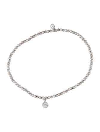 Sydney Evan 14K Diamond Tiny Disc Bead Bracelet