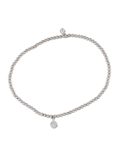 Sydney Evan 14K Diamond Tiny Disc Bead Bracelet