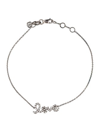 Sydney Evan 14K Diamond Pavé Love Bracelet