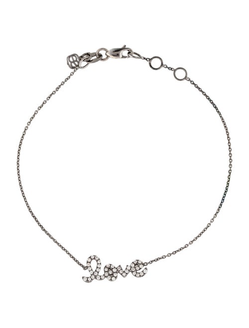 Sydney Evan 14K Diamond Pavé Love Bracelet