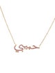 Sydney Evan 14K Sapphire Habibi "My Love" Pendant Necklace
