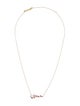 Sydney Evan 14K Sapphire Habibi "My Love" Pendant Necklace