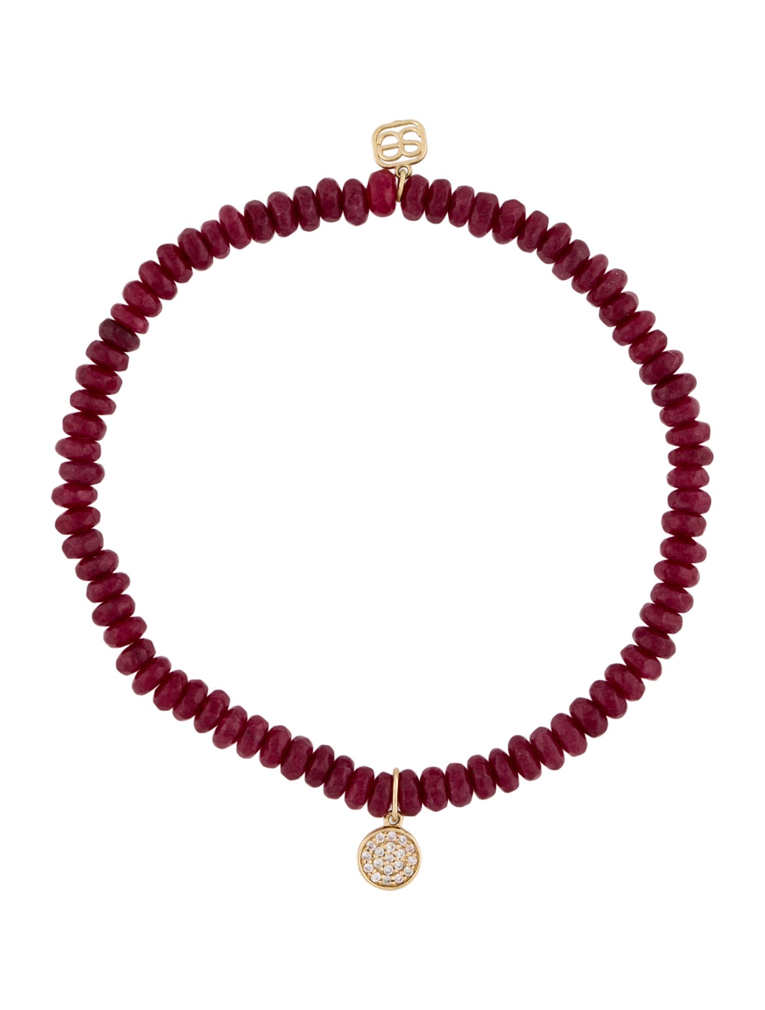 Sydney Evan Dyed Quartzite & Diamond Charm Bracelet