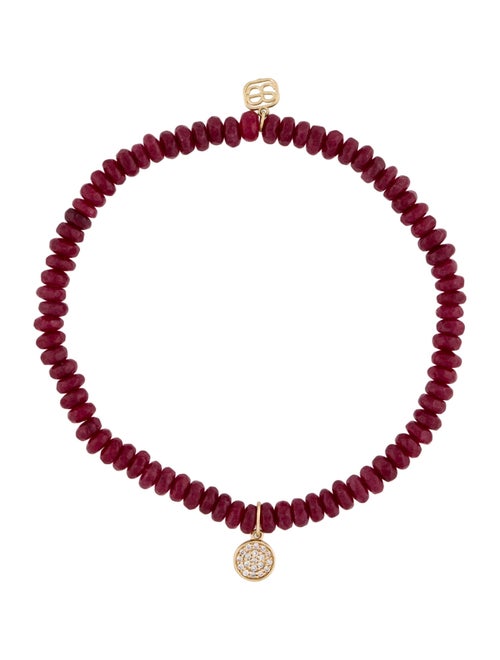 Sydney Evan Dyed Quartzite & Diamond Charm Bracelet