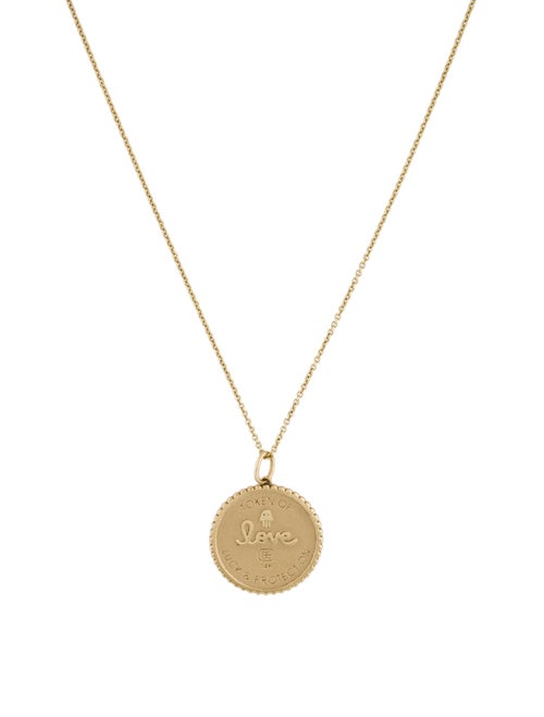 Sydney Evan Diamond Luck Coin Pendant Necklace