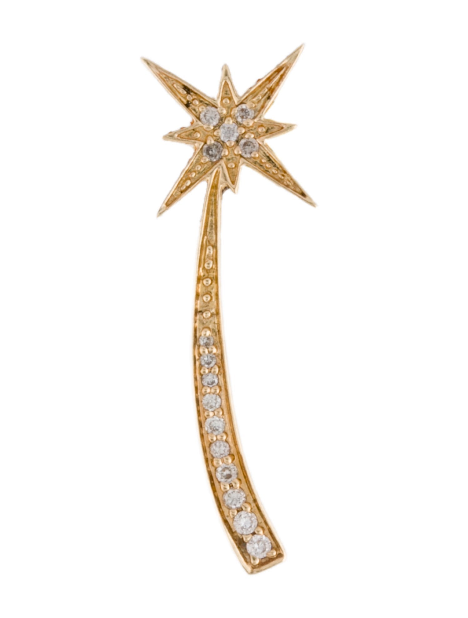 Sydney Evan 14K Diamond Shooting Star Ear Climber