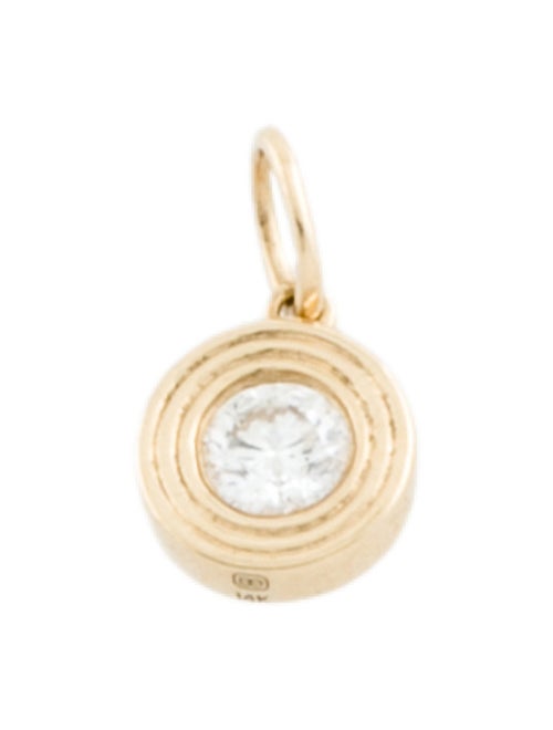 Sydney Evan 14K Diamond Fluted Charm