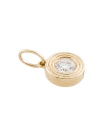 Sydney Evan 14K Diamond Fluted Charm