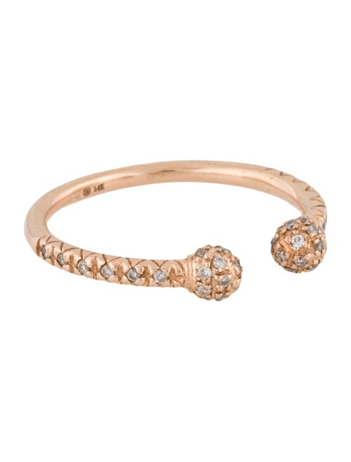 Sydney Evan 14K Diamond Pavè Open Band