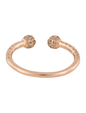 Sydney Evan 14K Diamond Pavè Open Band