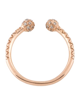 Sydney Evan 14K Diamond Pavè Open Band
