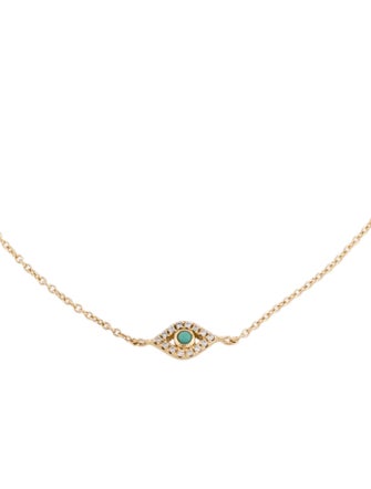 Sydney Evan Turquoise & Diamond Evil Eye Station Bracelet