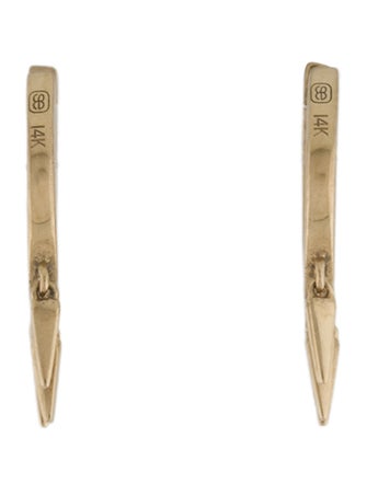 Sydney Evan 14K Diamond Small Fringe Huggie Hoop Earrings