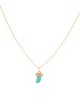 Sydney Evan 14K Turquoise & Diamond Horn Pendant Necklace