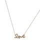 Sydney Evan 14K Diamond 'Love' Pendant Necklace