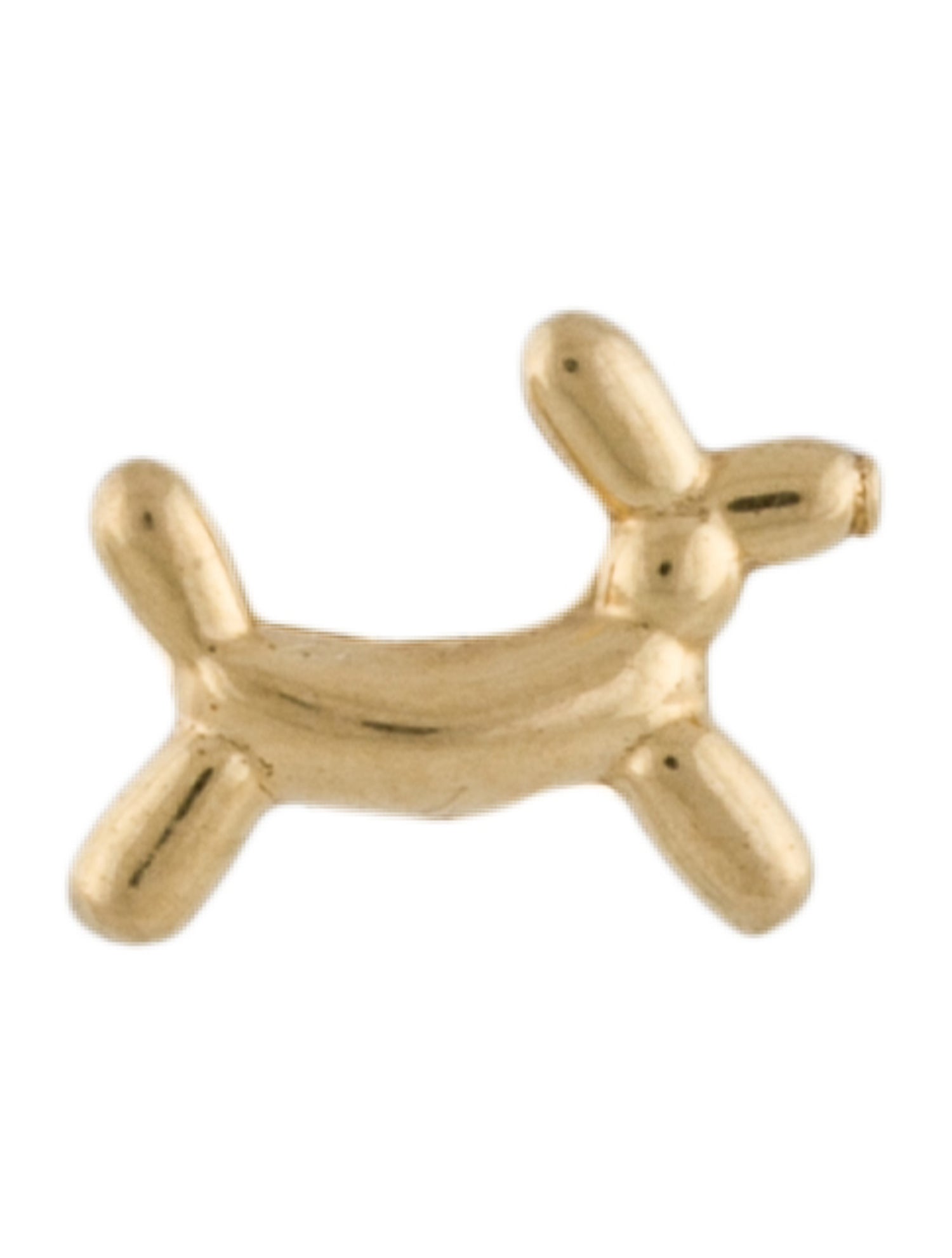 Sydney Evan 14K Balloon Dog Single Stud Earring