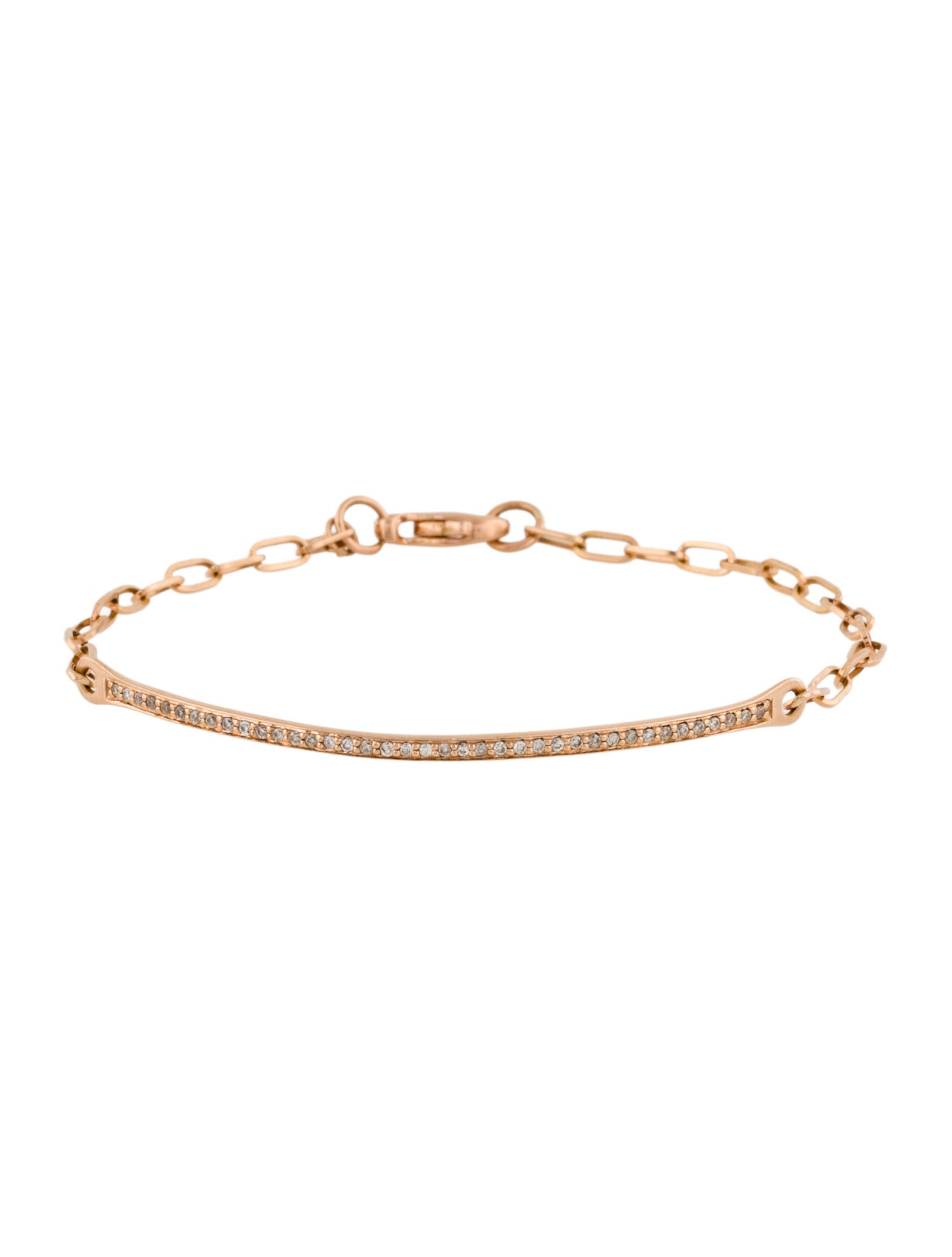 Sydney Evan 14K Diamond Bar Bracelet