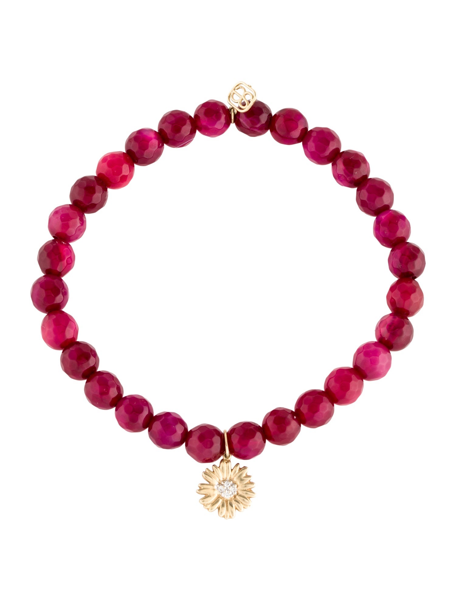 Sydney Evan 14K Dyed Chalcedony & Diamond Bead Bracelet