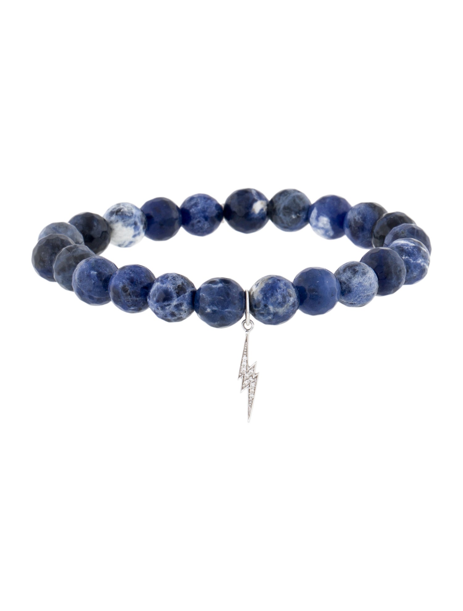 Sydney Evan 14K Sodalite & Diamond Bead Bracelet