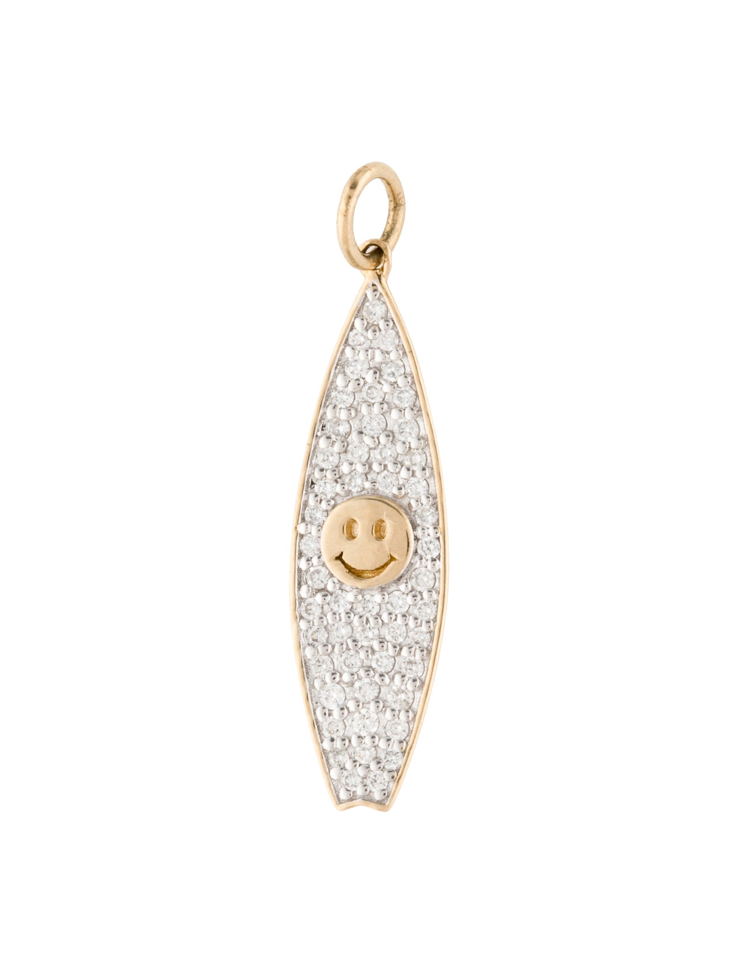 Sydney Evan 14K Diamond Surfboard Charm