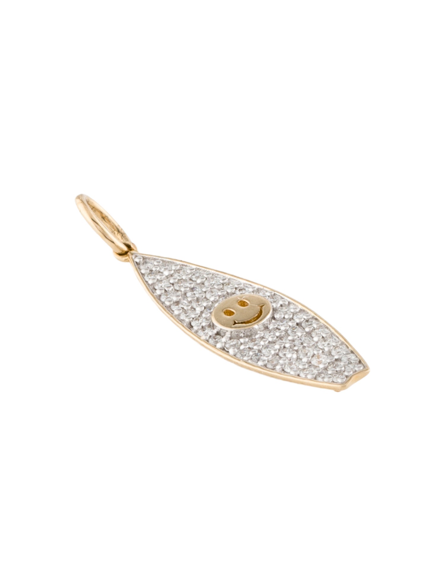 Sydney Evan 14K Diamond Surfboard Charm