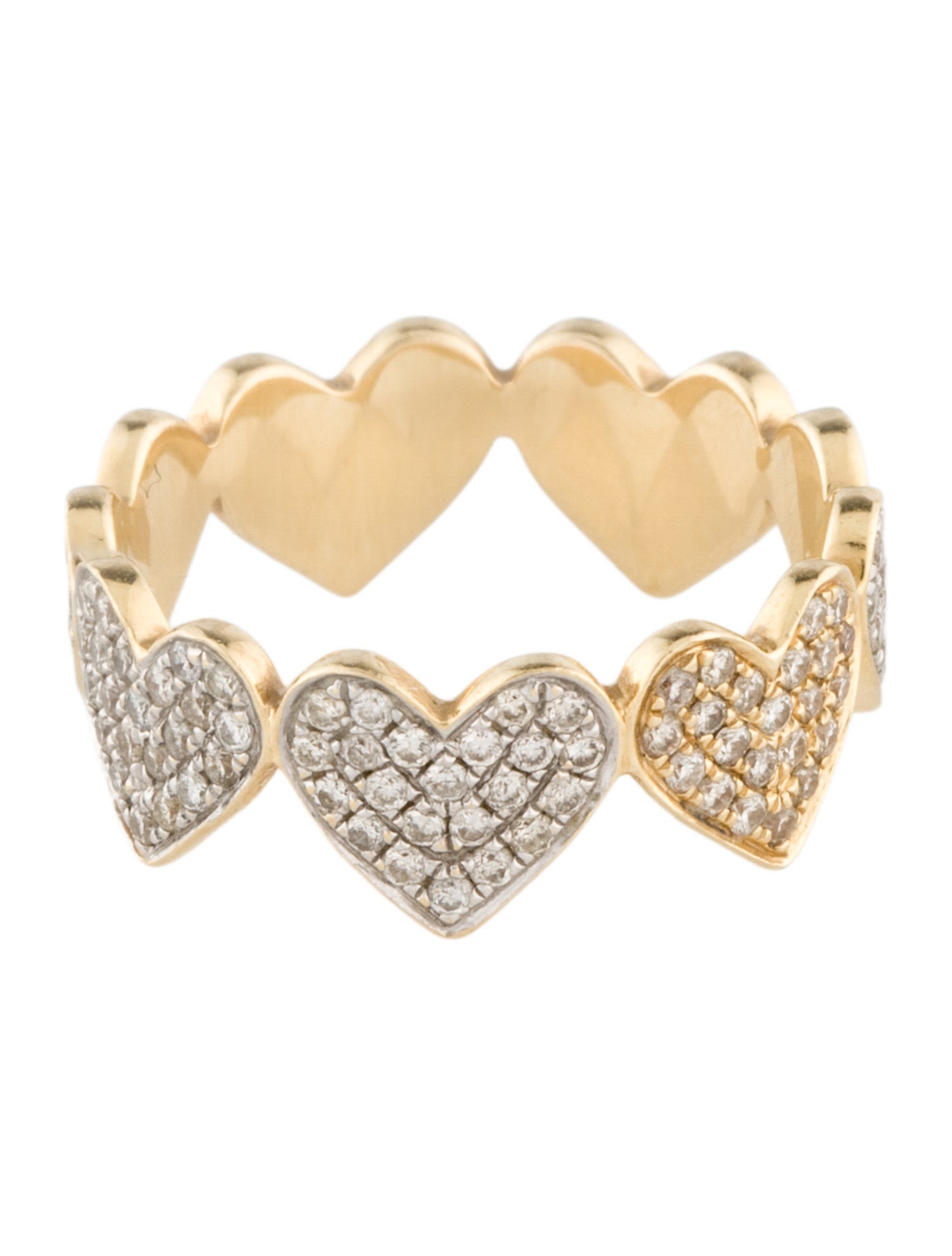 Sydney Evan 14K Diamond Eternity Heart Ring