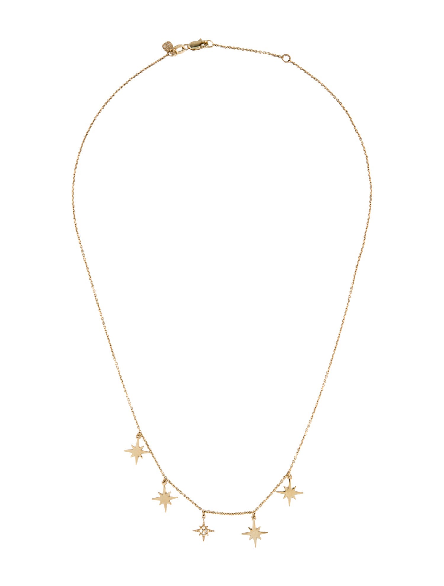 Sydney Evan 14K Diamond Starburst Station Necklace