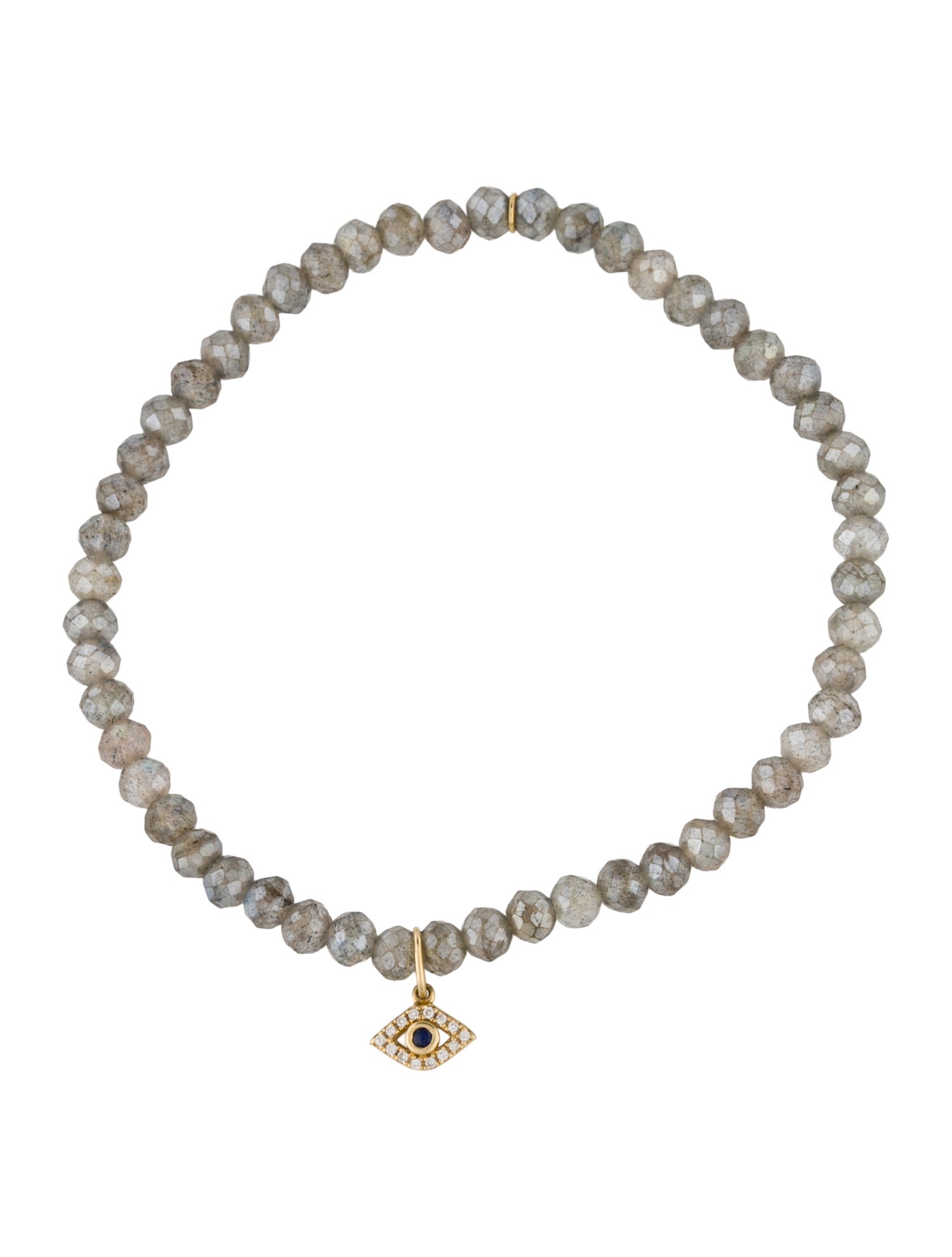 Sydney Evan Labradorite, Sapphire & Diamond Bead Charm Bracelet