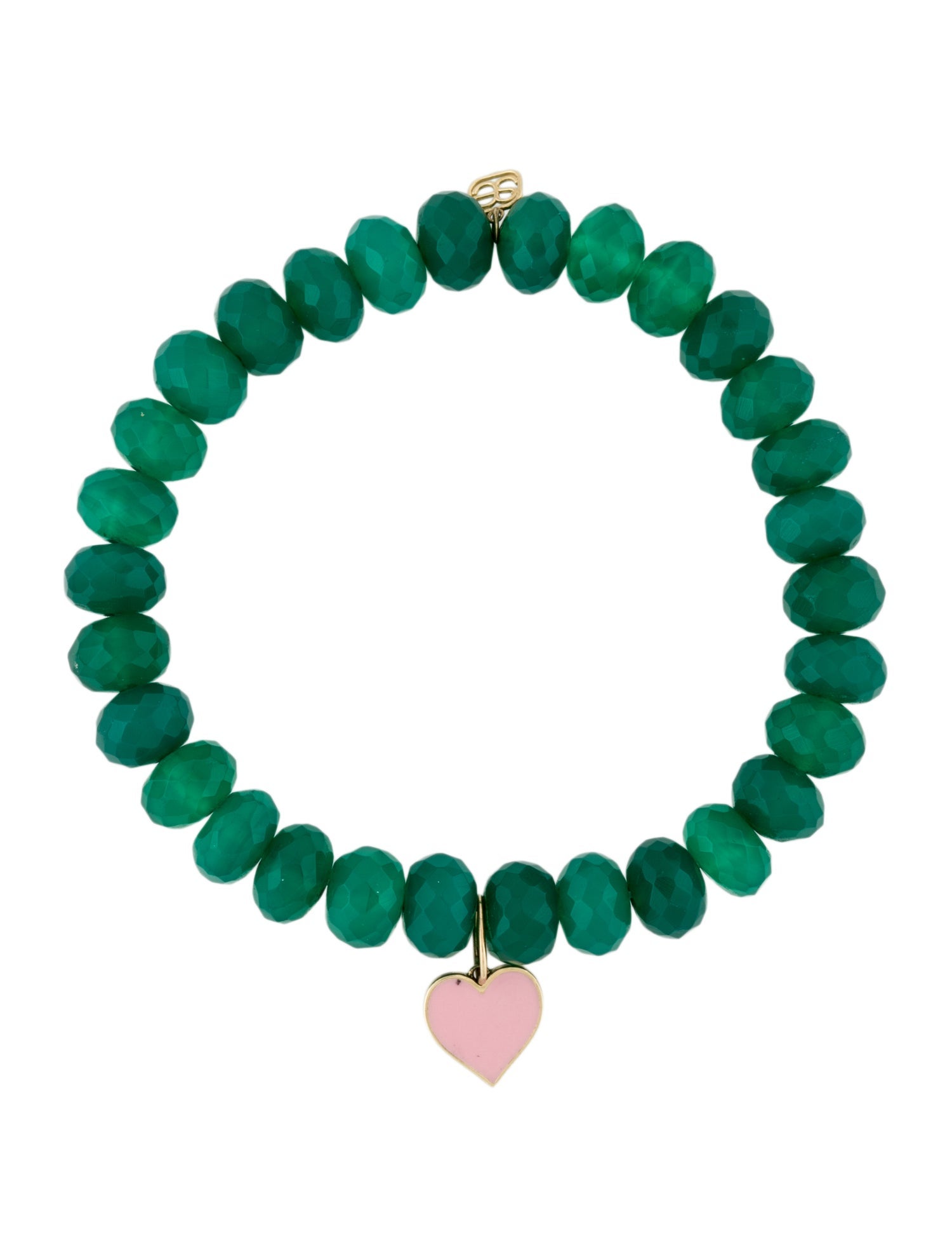 Sydney Evan Dyed Chalcedony & Enamel Bead Bracelet