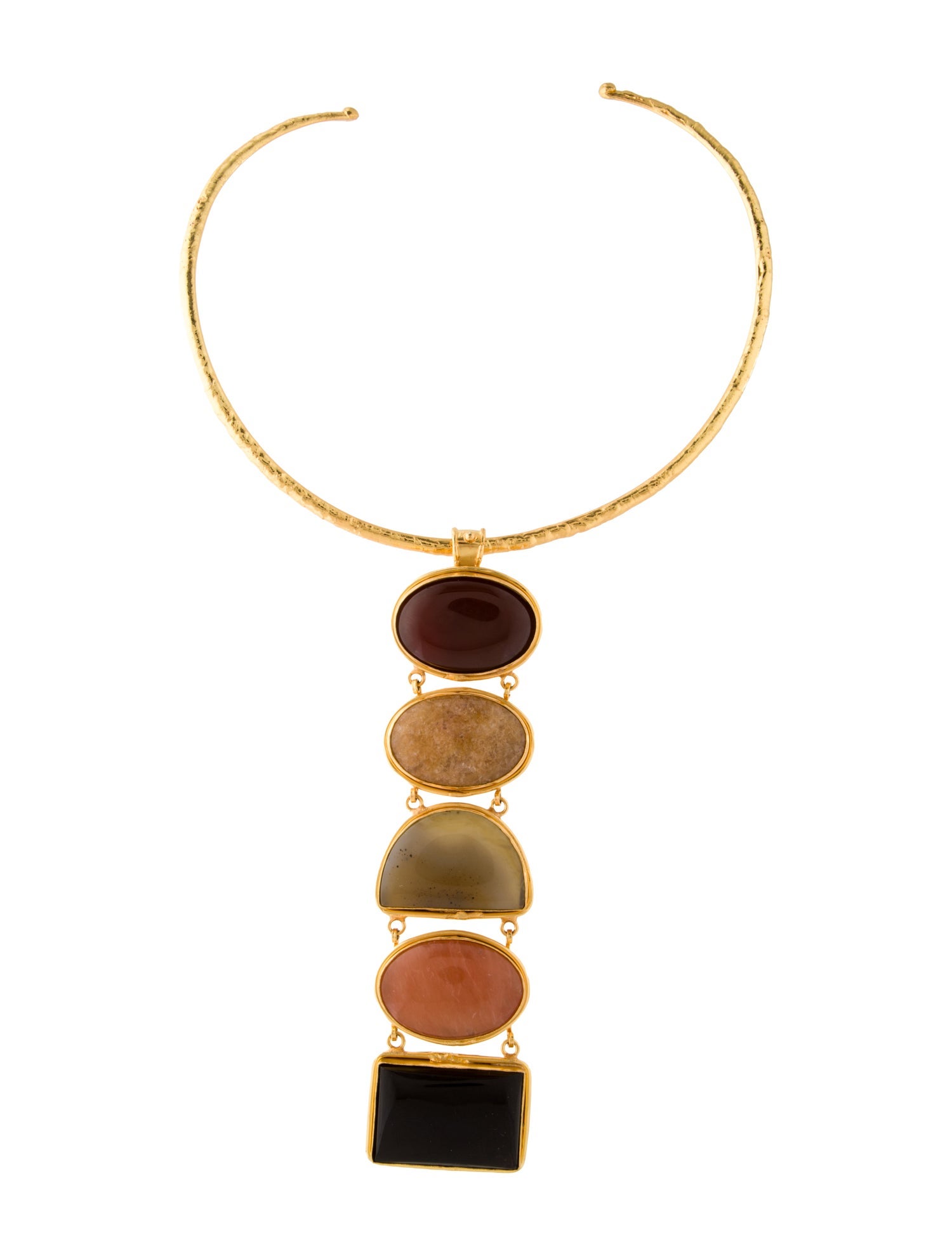 Sylvia Toledano Pendant Torque Necklace