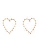 Sylvia Toledano Enamel Dots Heart Hoop Earrings