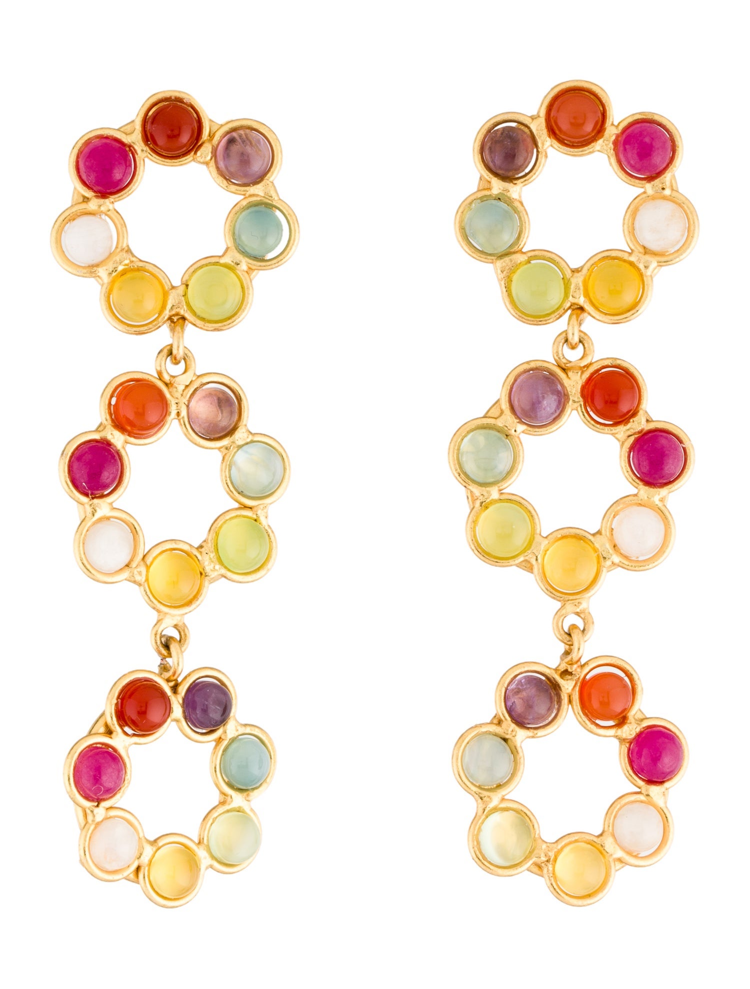 Sylvia Toledano Multi-Stone Drop Earrings