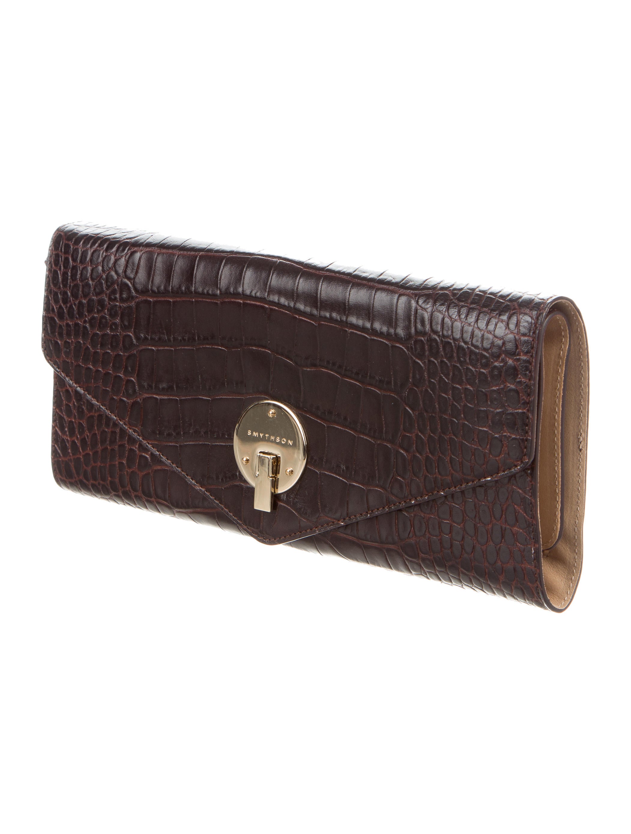 Smythson Embossed Leather Jewelry Pouch w/ Tags Accessories