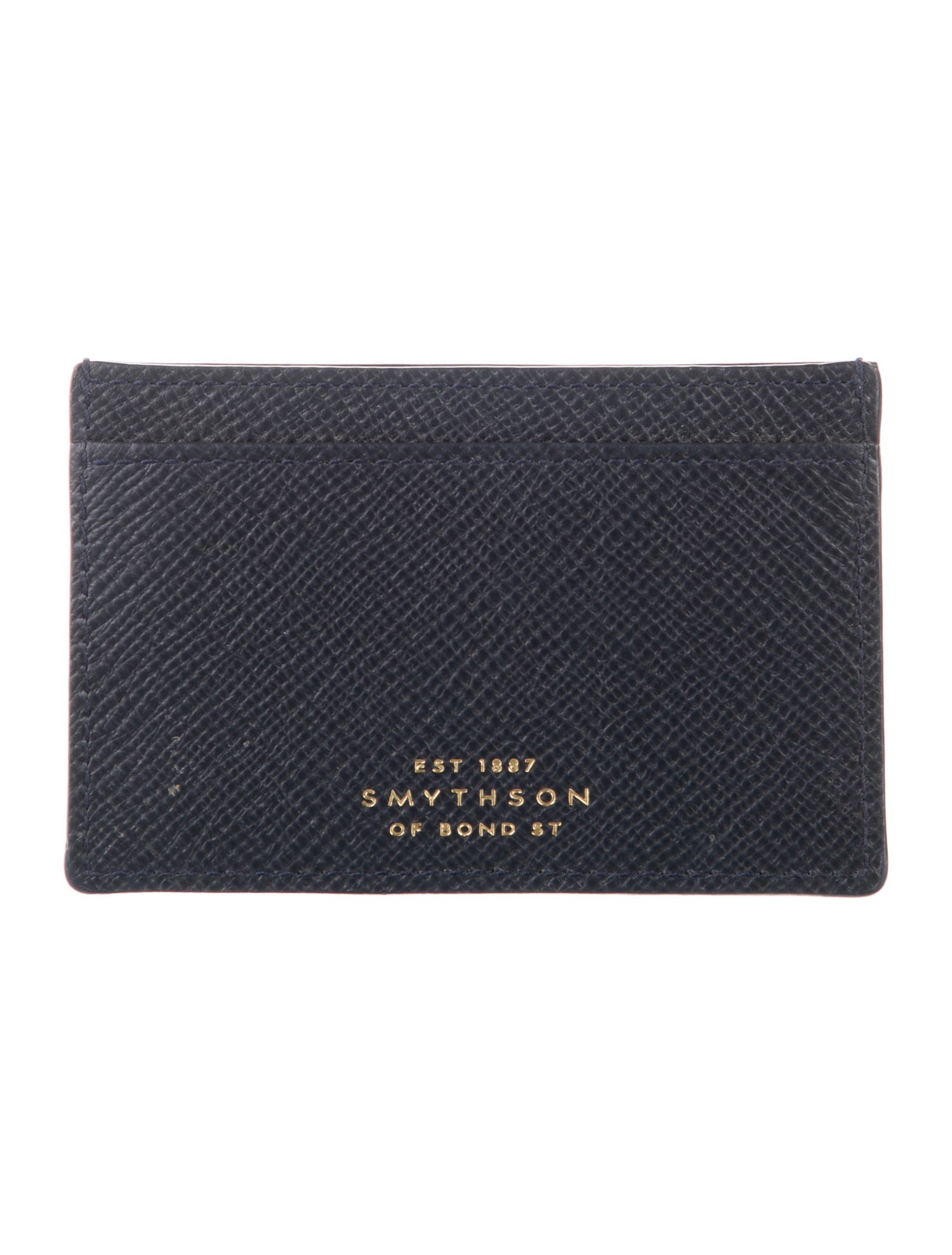 Smythson Leather Printed Card Holder