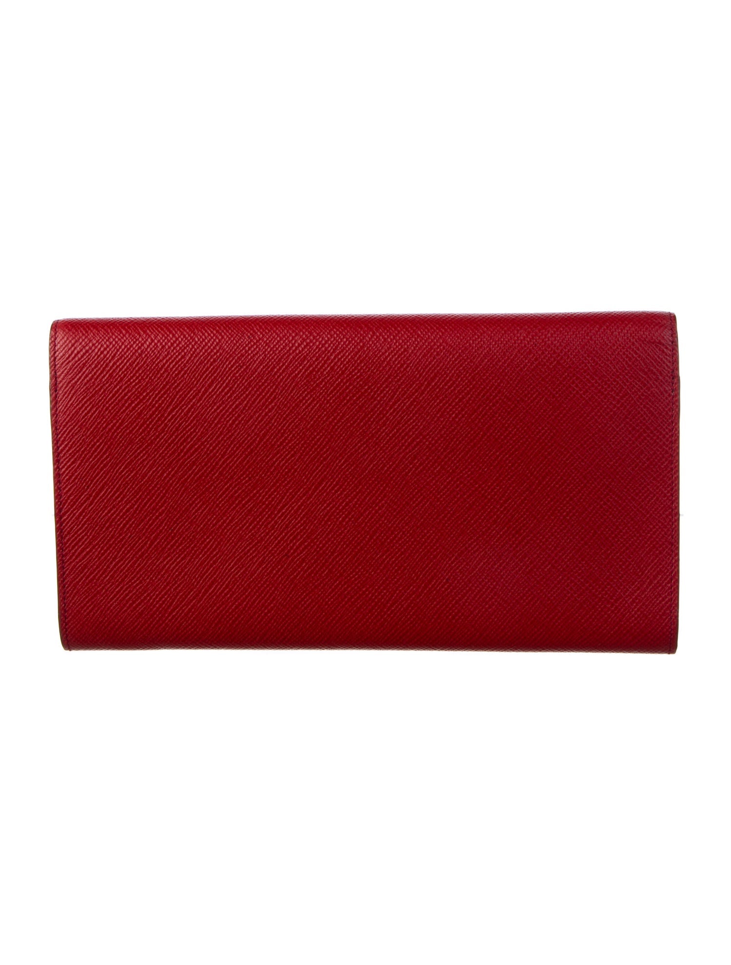 Smythson Saffiano Leather Continental Wallet