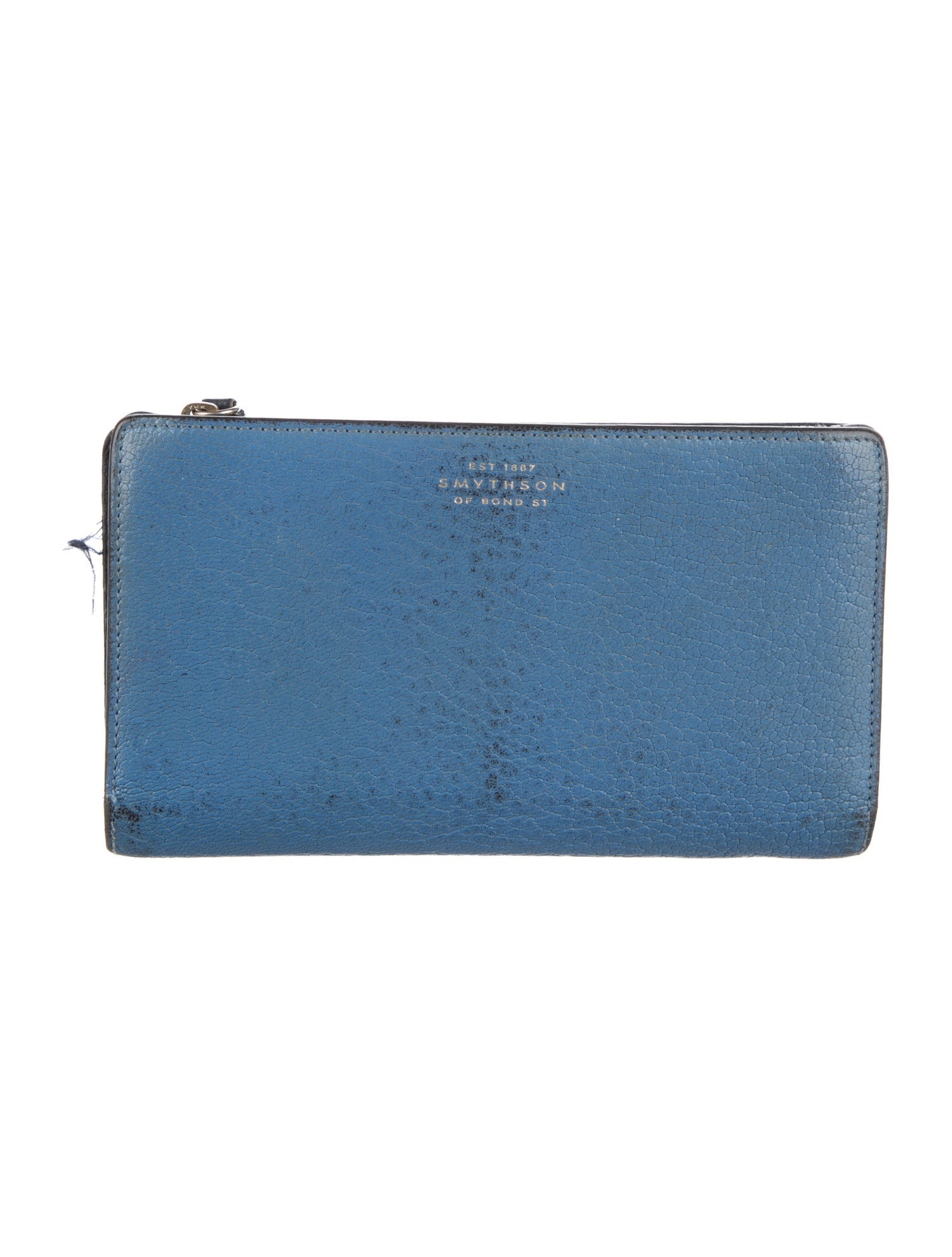 Smythson Embossed Leather Wallet
