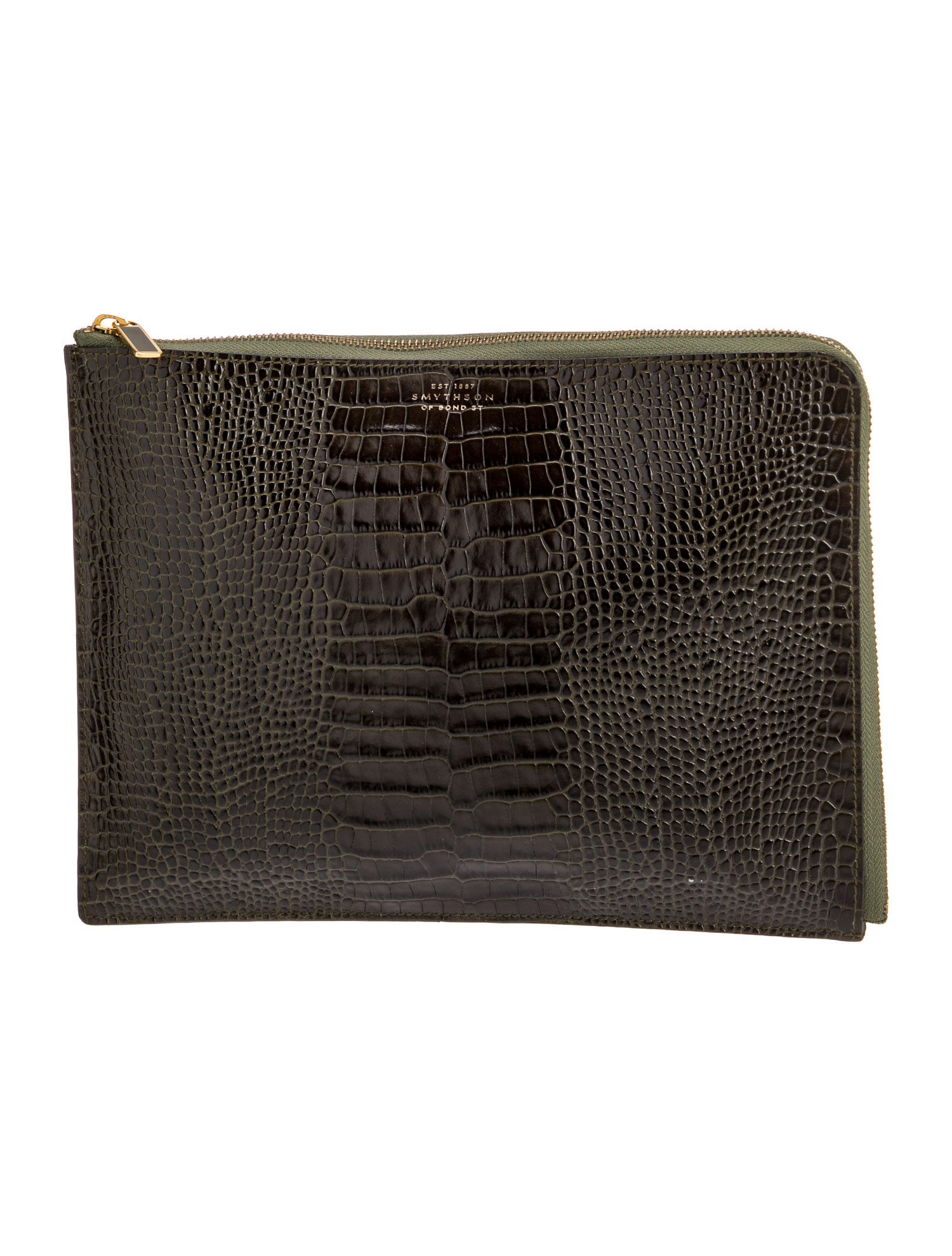 Smythson Embossed Leather Portfolio