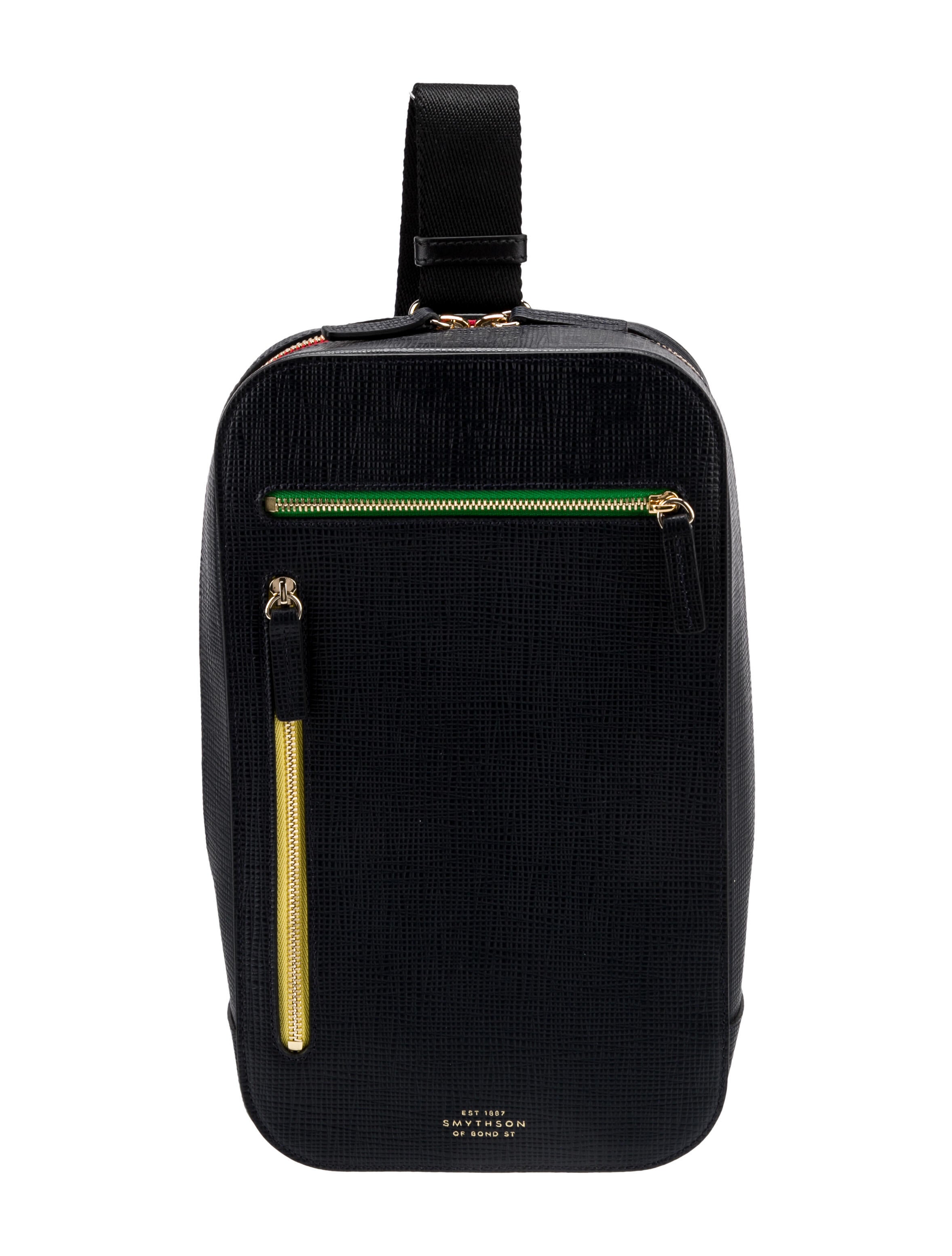 Smythson Saffiano Leather Backpack