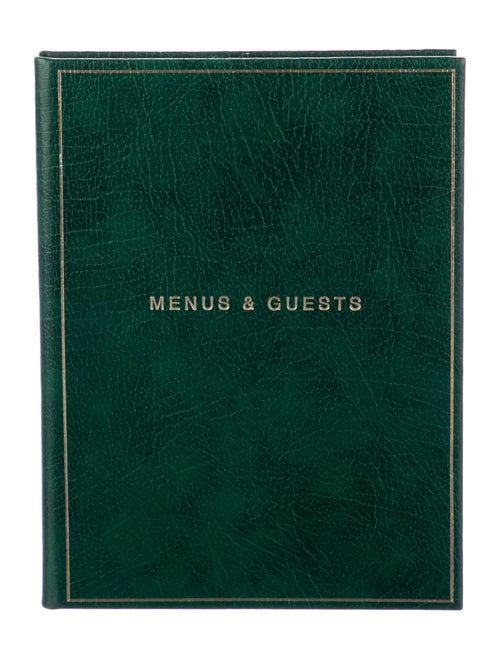 Smythson Menus and Guests Notebook