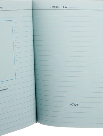 Smythson Menus and Guests Notebook