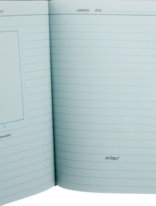Smythson Menus and Guests Notebook